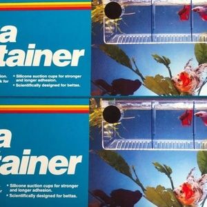 X's 2 Aqua Lux plastic Aquarium Accessories Betta Security House 4 compartments